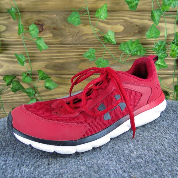 Under Armour Sneaker‎ Assert Boys Y 7 Medium Athletic Red Synthetic Lace Up - Picture 1 of 8